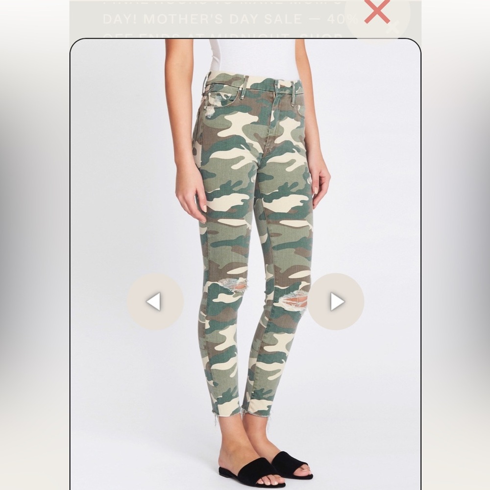 Mother Denim High Waisted Looker  Ankle Jean